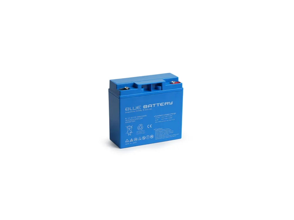 Blue Battery 12 Volt 18 Amper Bakımsız Kuru Akü