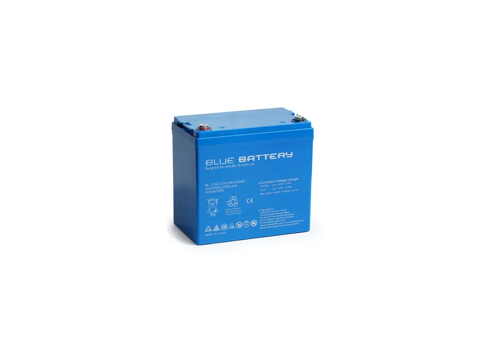 Blue Battery 12 Volt 55 Ah Bakımsız Kuru Akü
