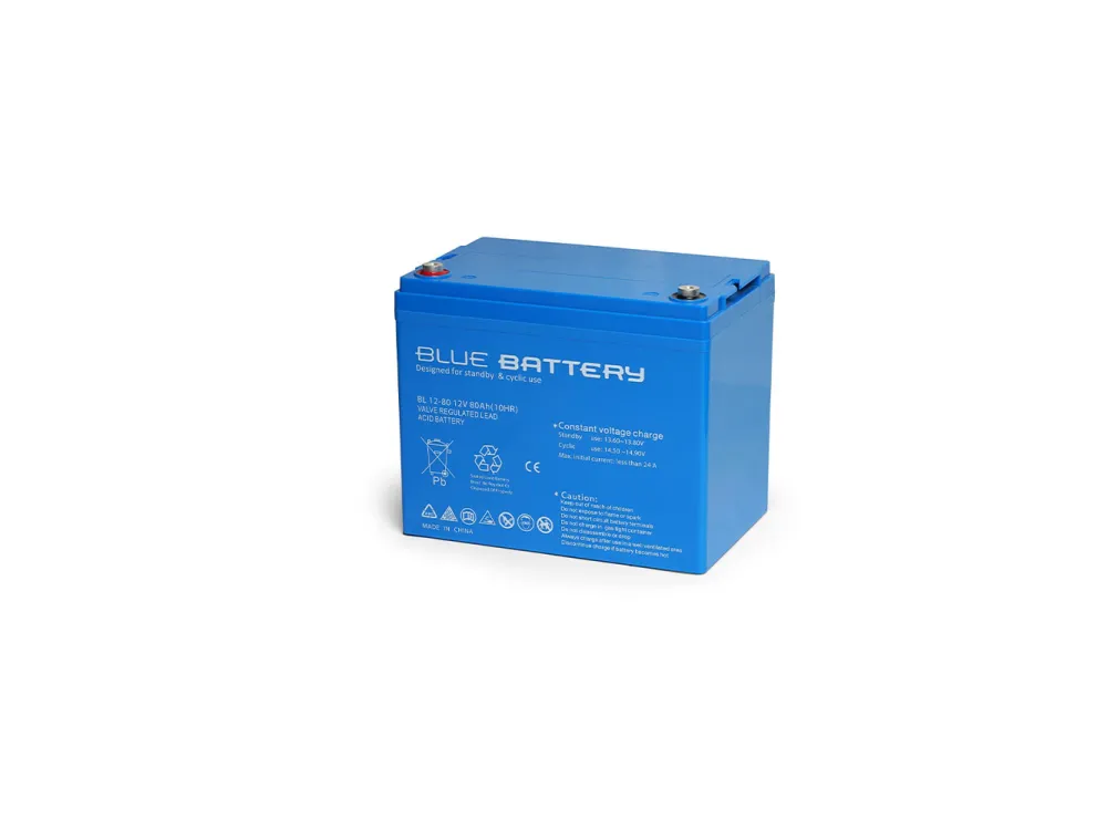 Blue Battery 12 Volt 80 Amper Bakımsız Kuru Akü
